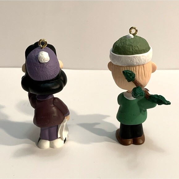 Hallmark Keepsake Ornamet A Snoopy Christmas Lucy And Linus Set Of 2 - Picture 5 of 10